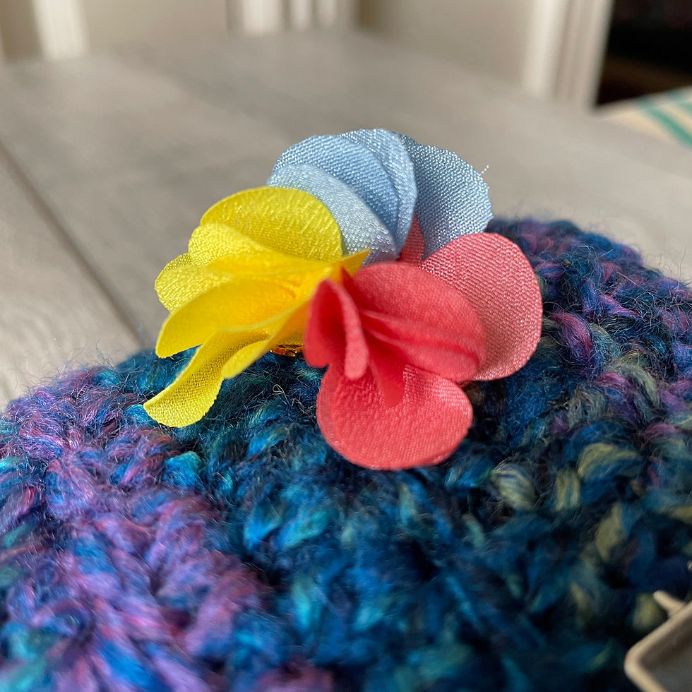 Thumbnail: Handmade Sensory Twiddlemuff - Dragonfly