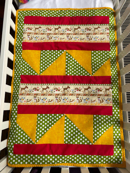 Thumbnail: Patchwork Blanket - Polkadot Puppies