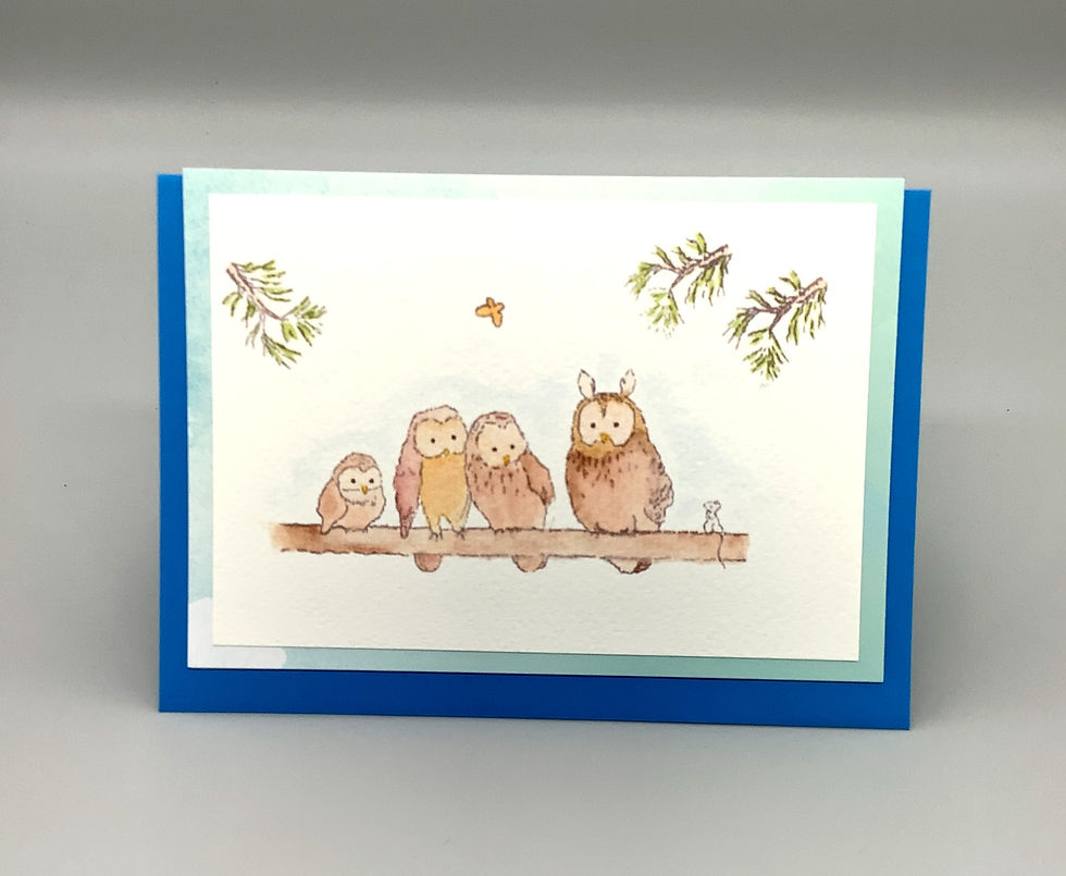 Thumbnail: Mother's Day Gift & Card - 4 watercolour cards.