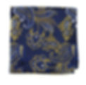 pin paisley navy gold