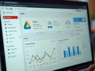 Eye-level view of a Google Ads dashboard