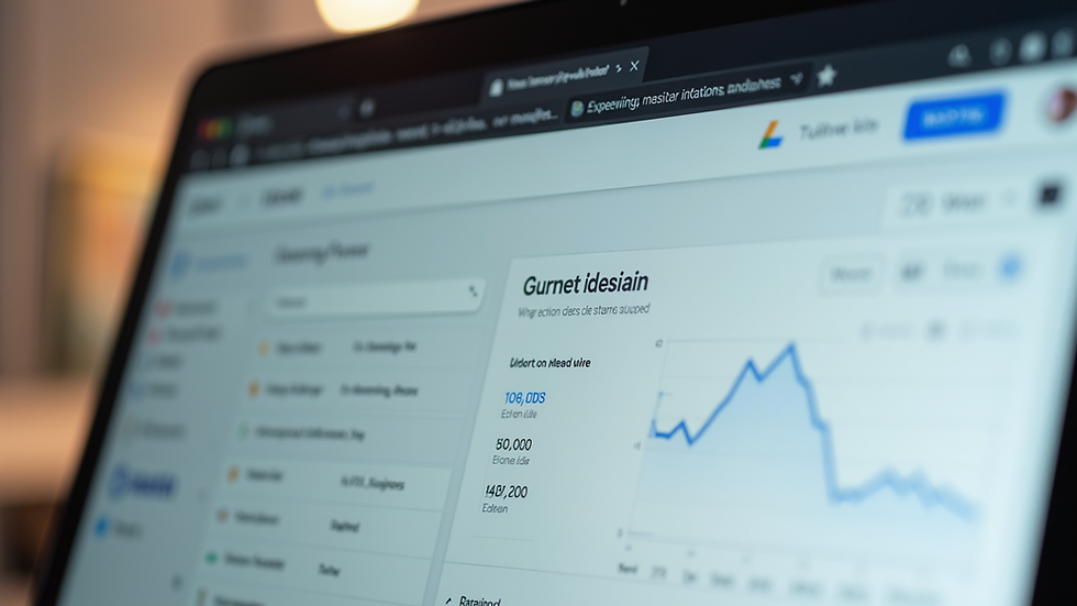 Close-up view of Google Ads Editor interface showcasing campaign management tools