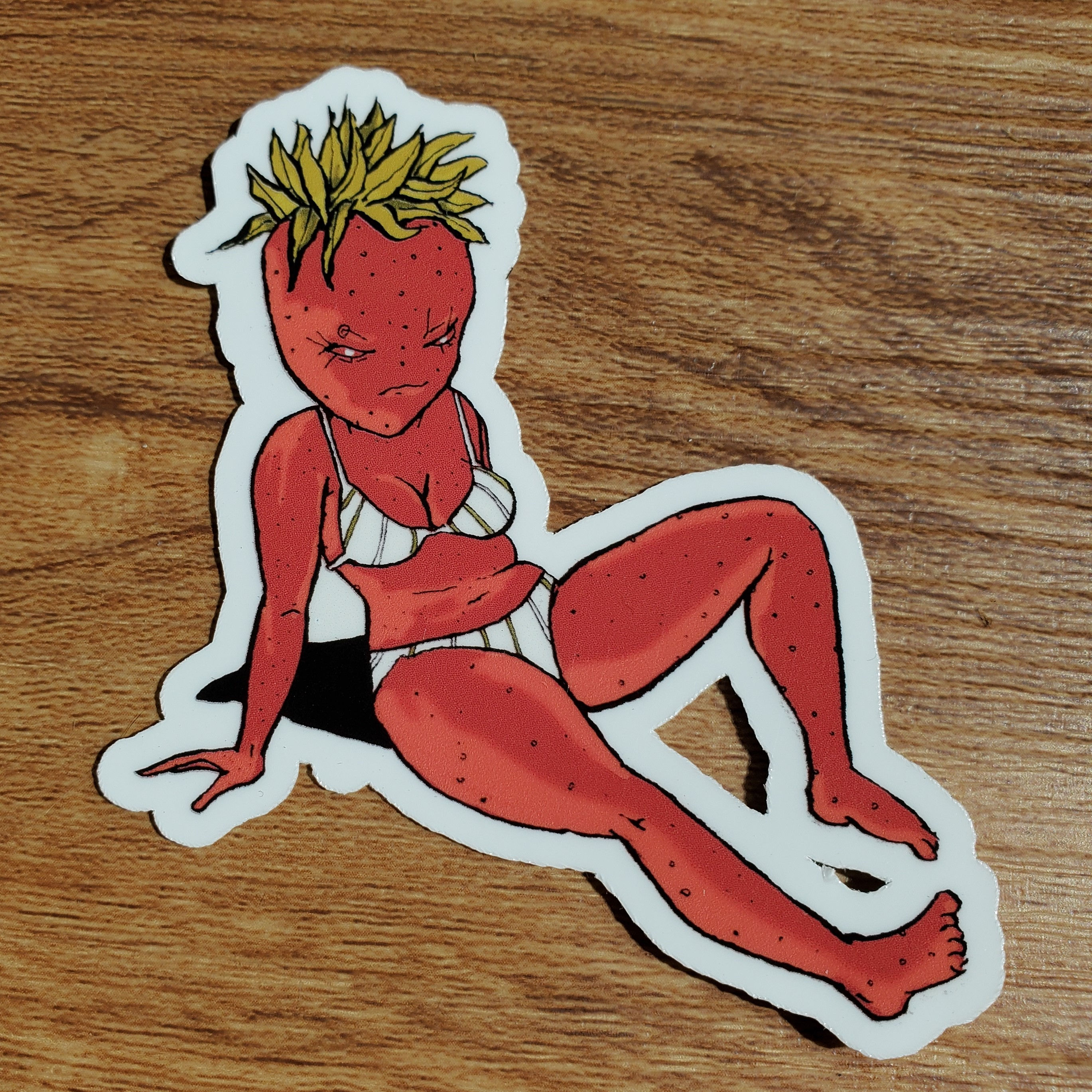 Strawberry Babe Sticker