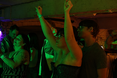 A crowd enjoying a live music event