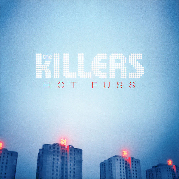 The Killers - Hot Fuss album cover, blue sky, buildings
