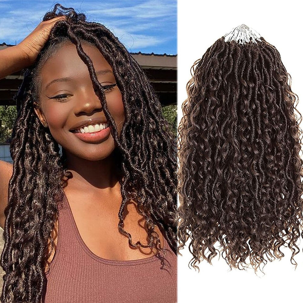 Thumbnail: Ombre Brown Faux Locs 