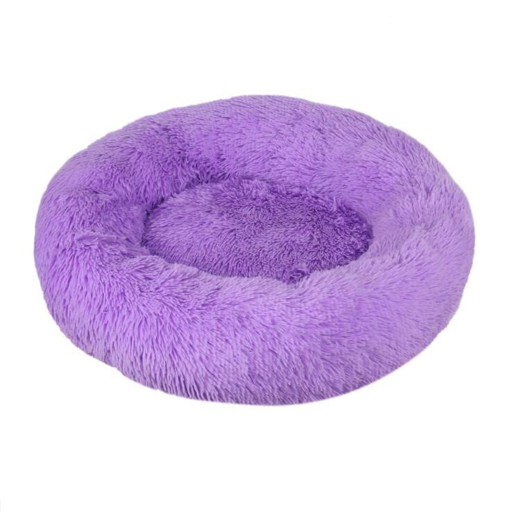 Thumbnail: Luxury Long Plush Donut Dog Bed 