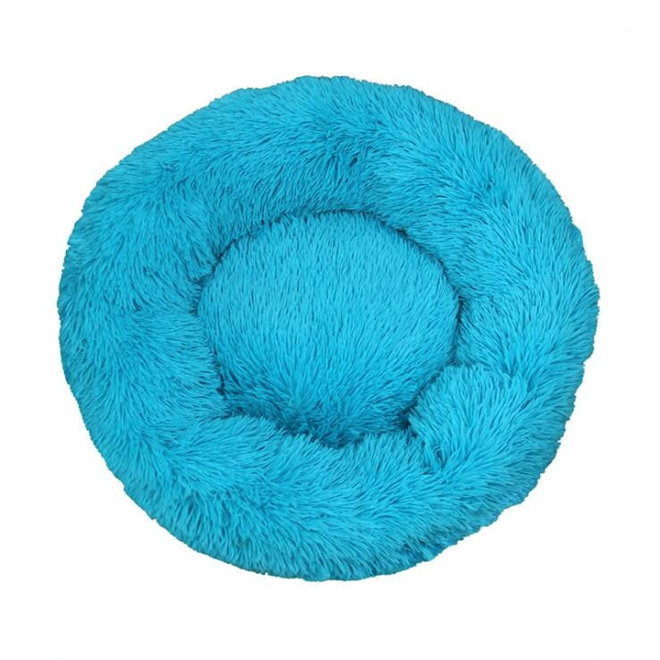 Thumbnail: Luxury Long Plush Donut Dog Bed 