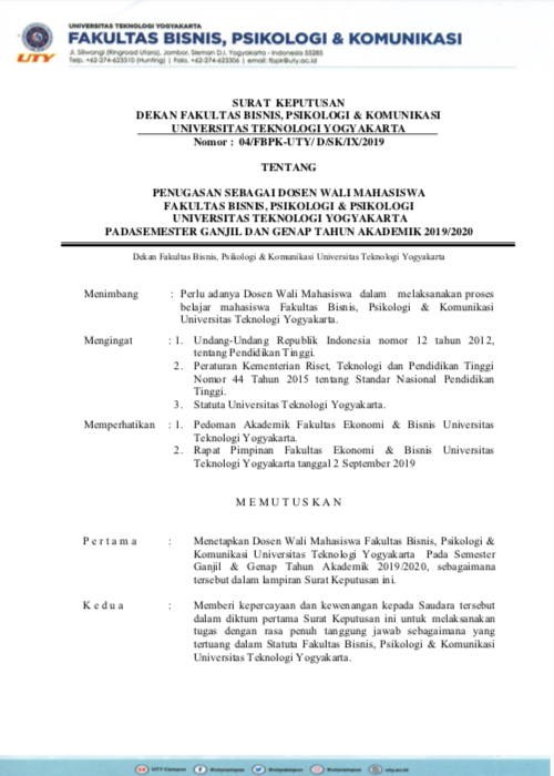 Pembimbingan Akademik Mahasiswa Prodi Ilmu HI Angkatan 2017