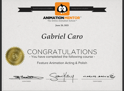 Certifricate of Completion