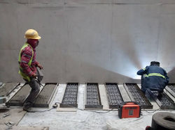 Armado y colado de escalones