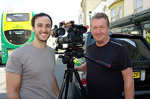 Tony Steyger with Greg Michael filming in Ryde
