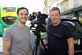 Tony Steyger and Greg Michael filming in Ryde for BBC South