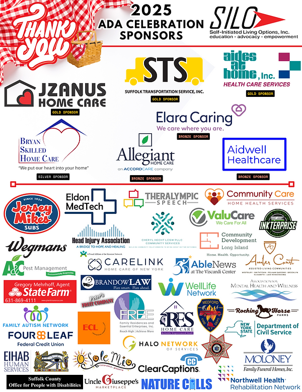 Thank you 2025 ADA Celebration Sponsors
