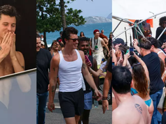 Shawn Mendes se encanta com a vista do Rio e declara: ''Brasil, senti saudade de você''