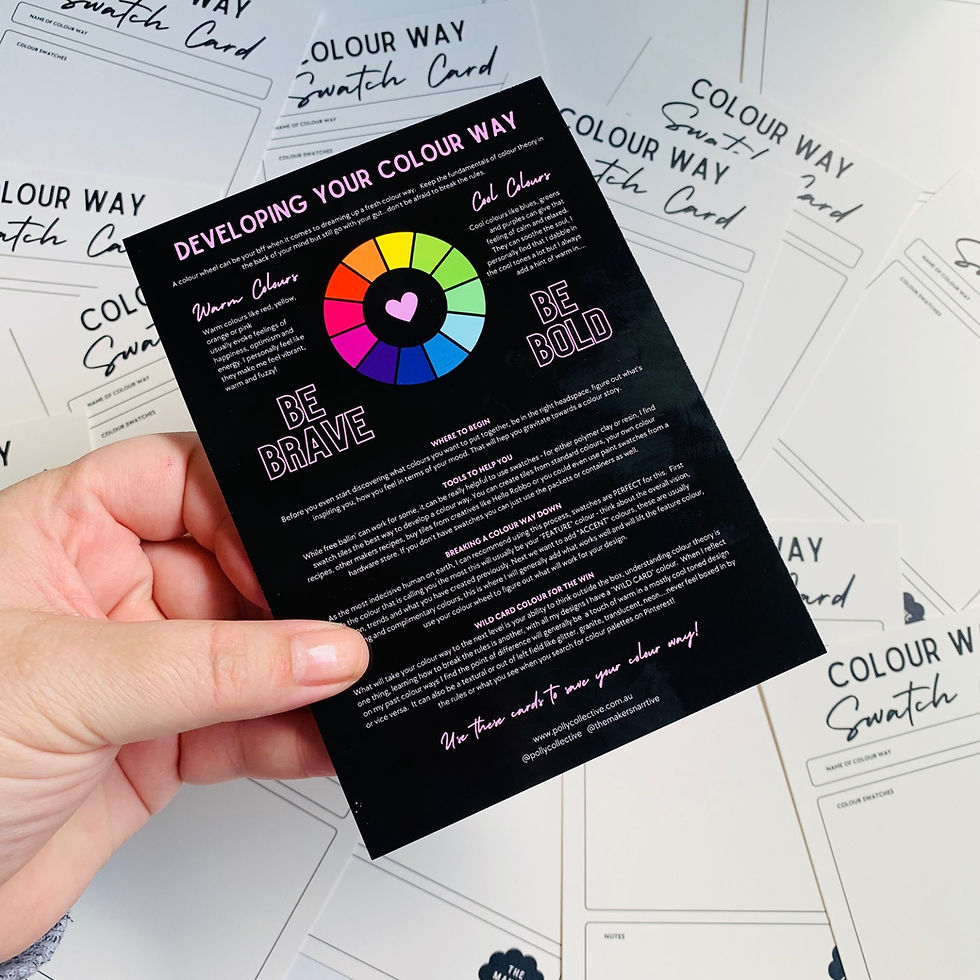 Thumbnail: STARTER PACK! 20 Colour Way Swatch Cards with Stand