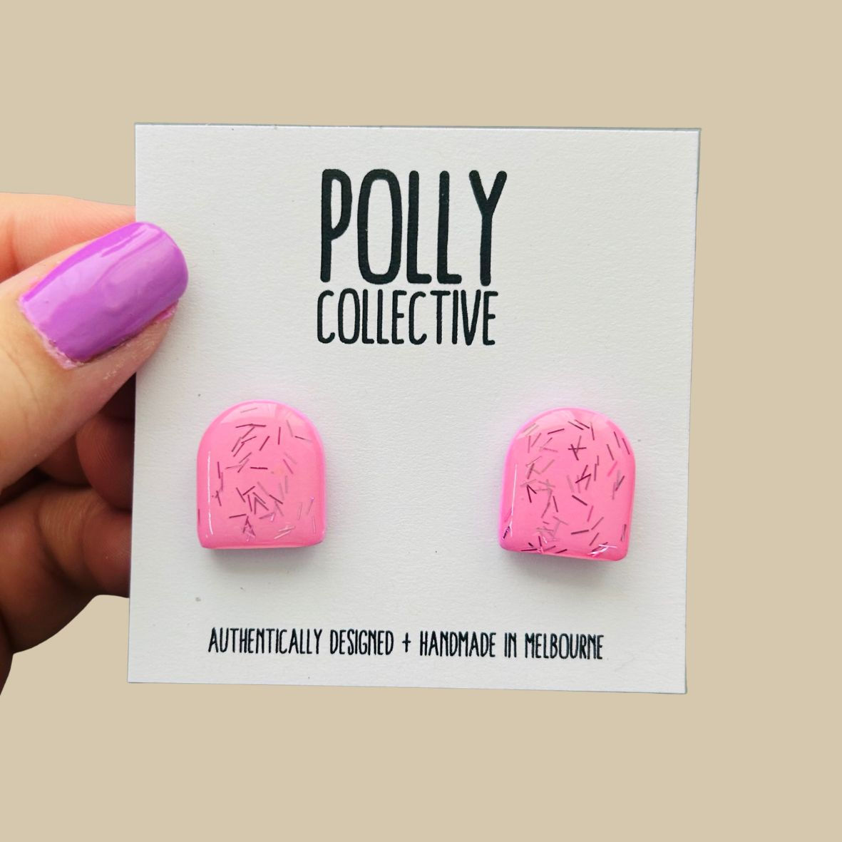 LF63 LOST AND FOUND - Light Pink Arch Studs