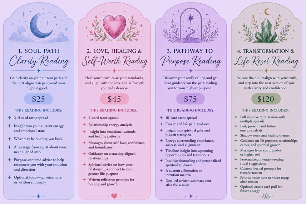 tarot reading offered