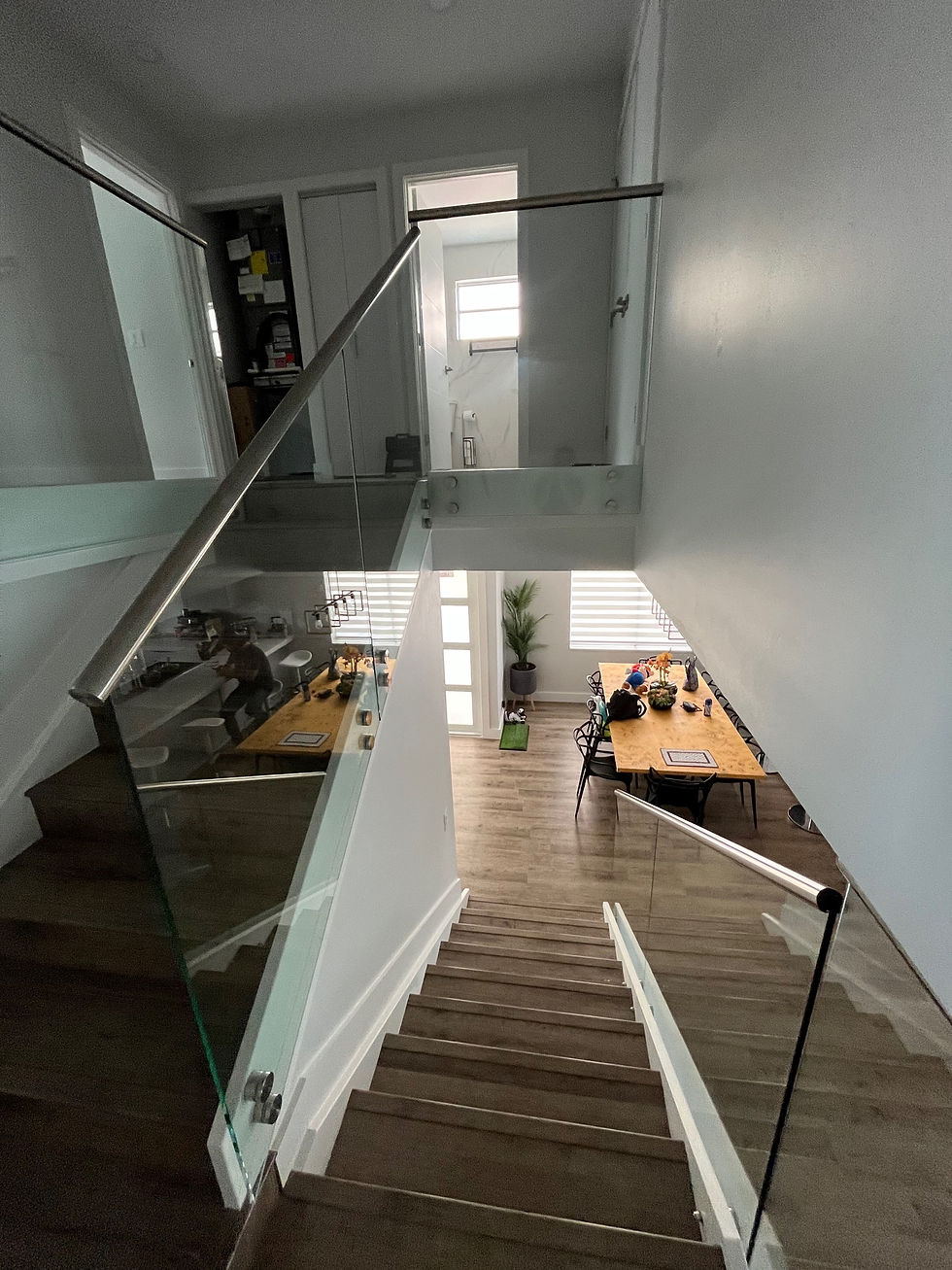 Thumbnail: Stair Railing 1/2 Clear Tempered Glass 