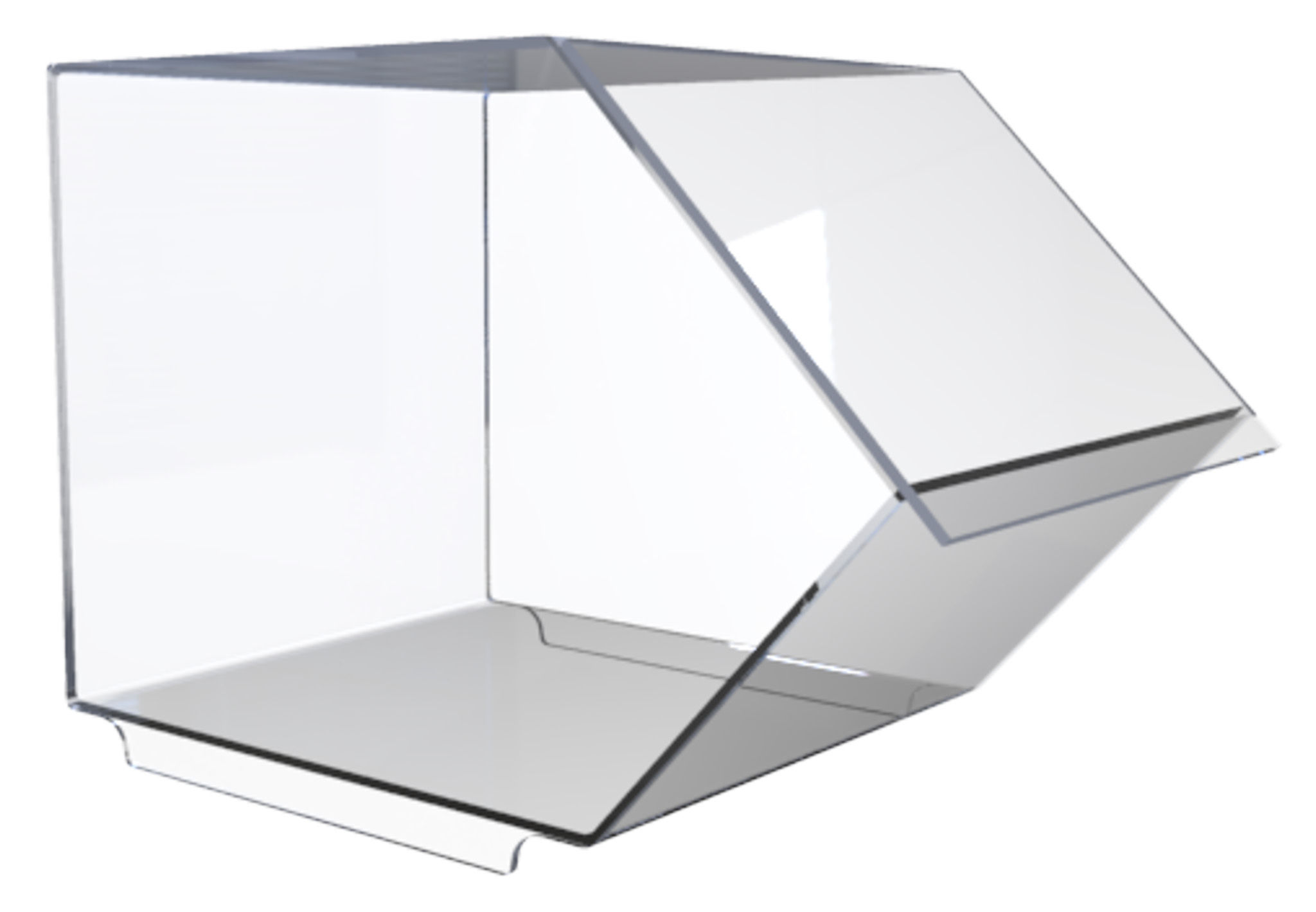 D-14 CAJA DE ACRILICO PARA LINEA "BETA" de 20 x 30 x 20 cm