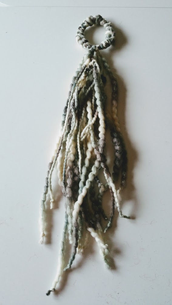 Thumbnail: Tundra coloured crocheted City Shaman hairband