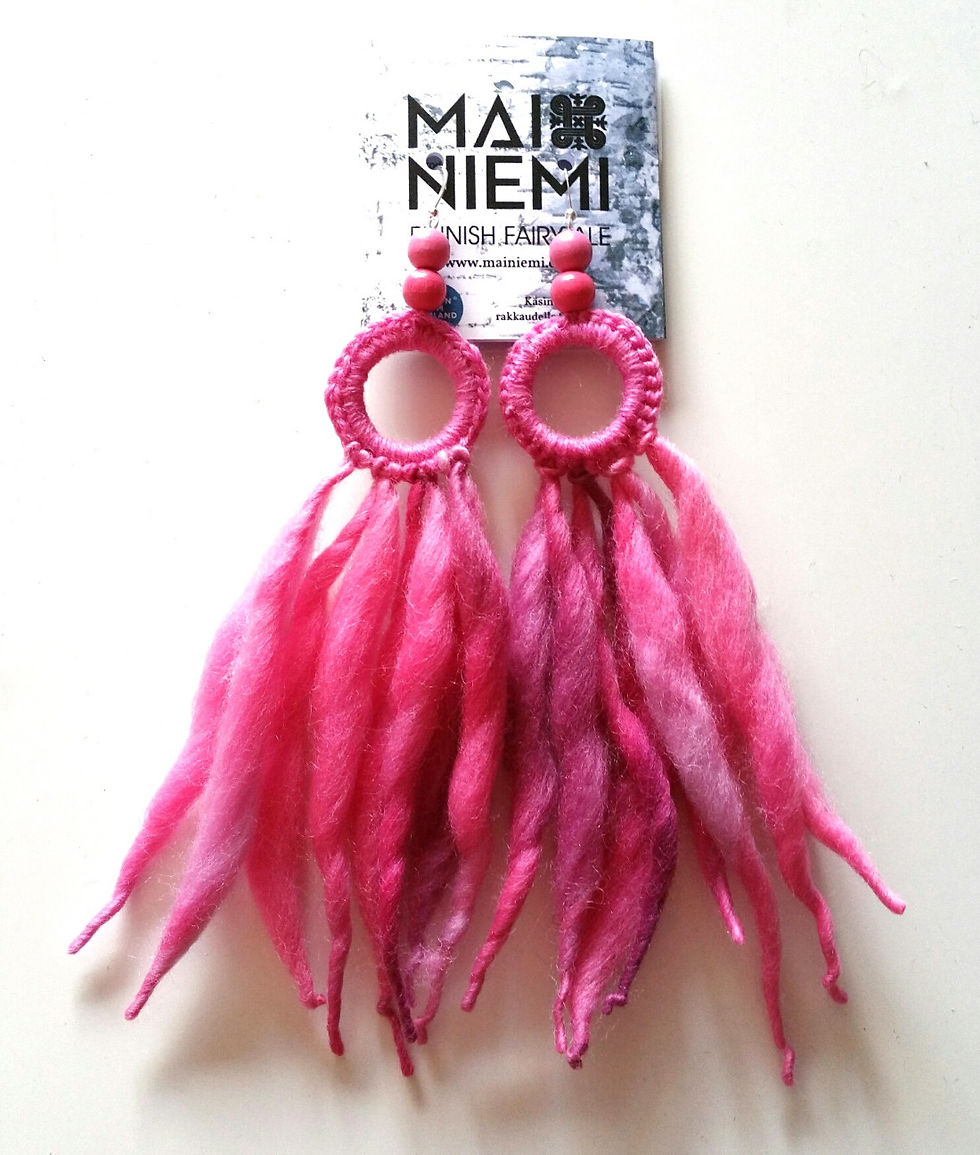 Thumbnail: Nordic Light earrings (Pink Rose)