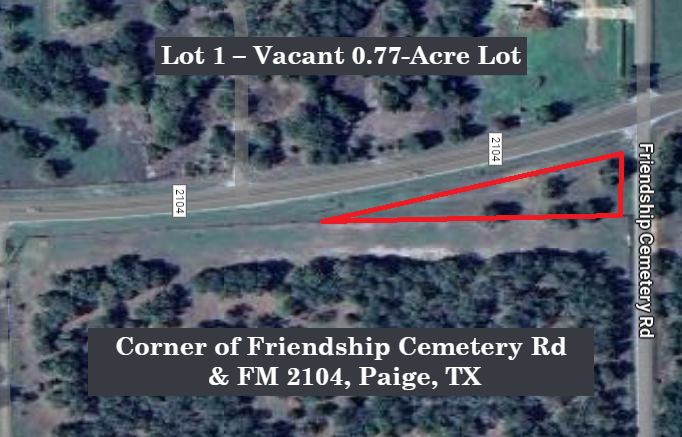 2. Lot 1 – Vacant 0.77-Acre Lot