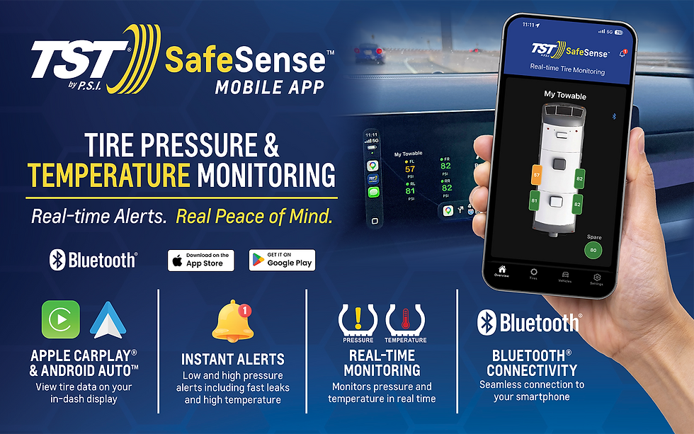 TST by P.S.I. Releases SafeSense™ Mobile App Featuring Real-Time Tire Health Dashboard