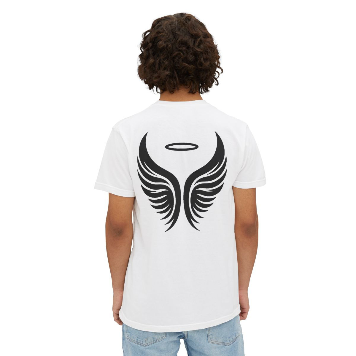Halo Wings Unisex Garment-Dyed Pocket T-Shirt
