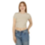 Thumbnail: Black and White Wings Women's Baby Tee
