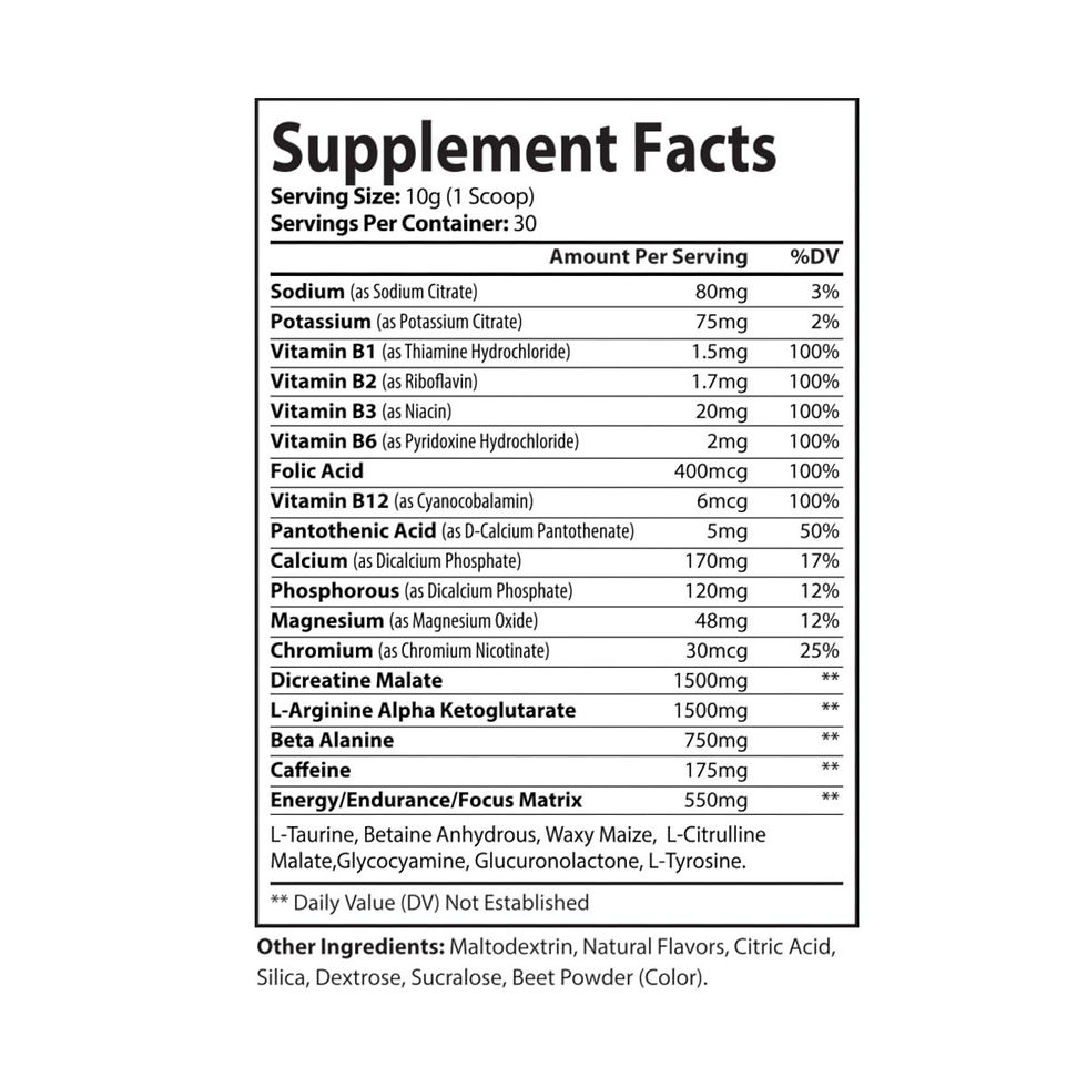 Thumbnail: Pre-Workout Supplement, Watermelon (300g, 10.58oz)