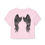 Thumbnail: Black and White Wings Women's Baby Tee