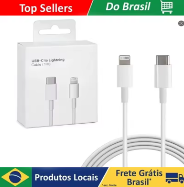 Cabo de Carregamento Rápido de 20W para Apple iPhone 14 13 Pro Max 11 12 mini X