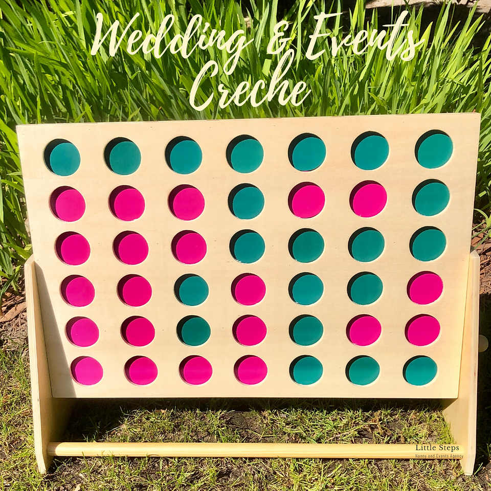 Giant Garden Game Connect Four for Wedding Creche
