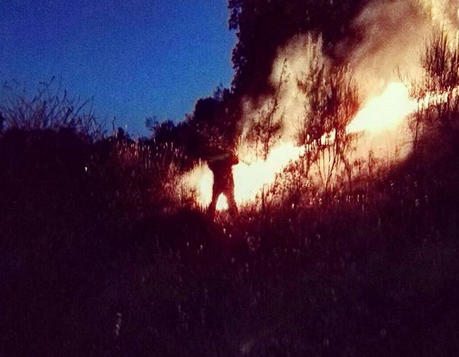 incendio Castelnuovo di Porto