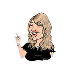 caricatures by kathy cartoon logo