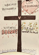 chuch motto made into a live graphic recording