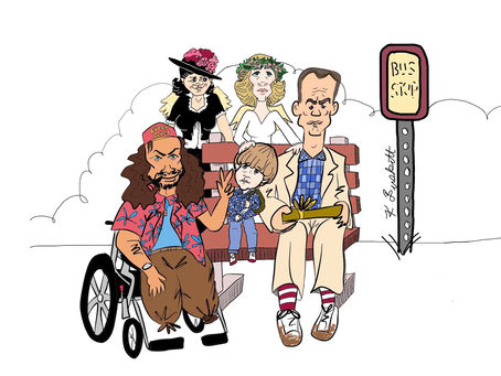 Forrest Gump Caricature