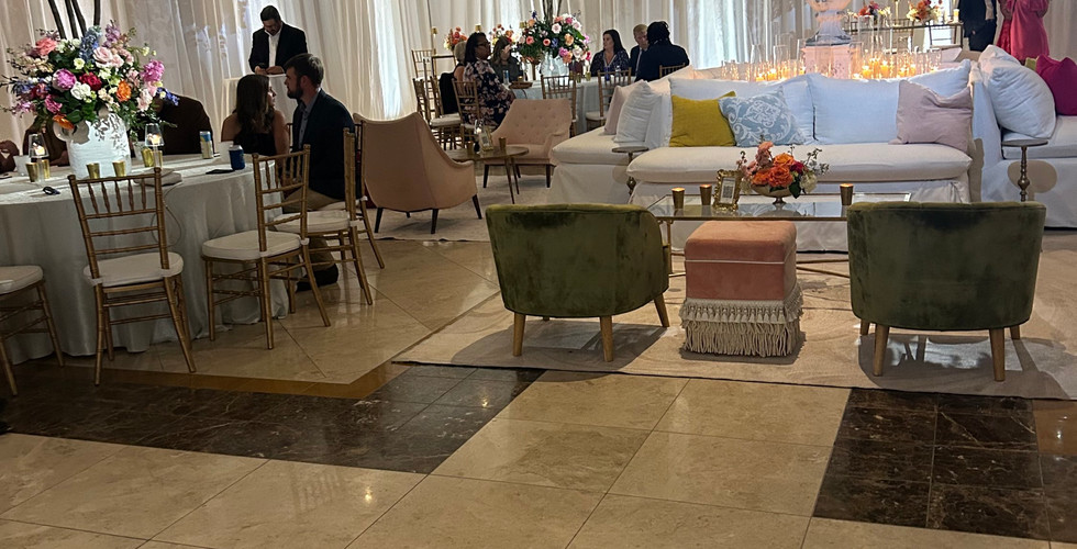 slavonian lodge interior decorated for a wedding in bloxi mississippi