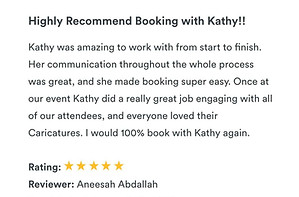 review of caricatures by kathy five stars