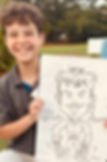 marvel themed caricature