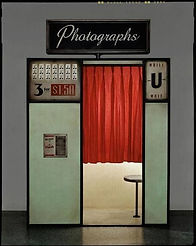 an old timey photo booth