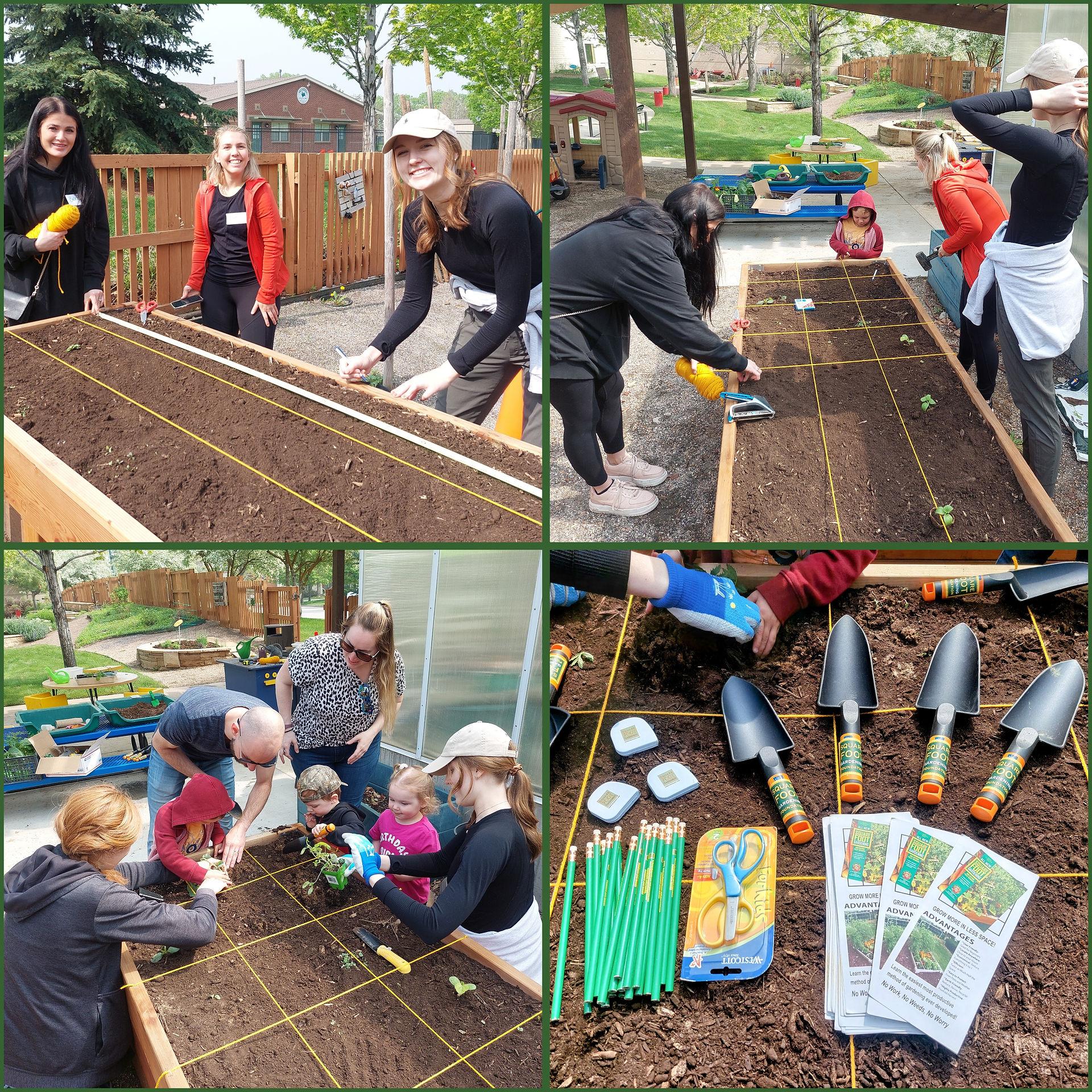 Square Foot Gardening Foundation Earth Love Gardens Kids Children's Garden