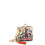 Thumbnail: NICOLE LEE CP7320 VINTAGE EUROPEAN STAMP MINI COIN PURSE KEYCHAIN