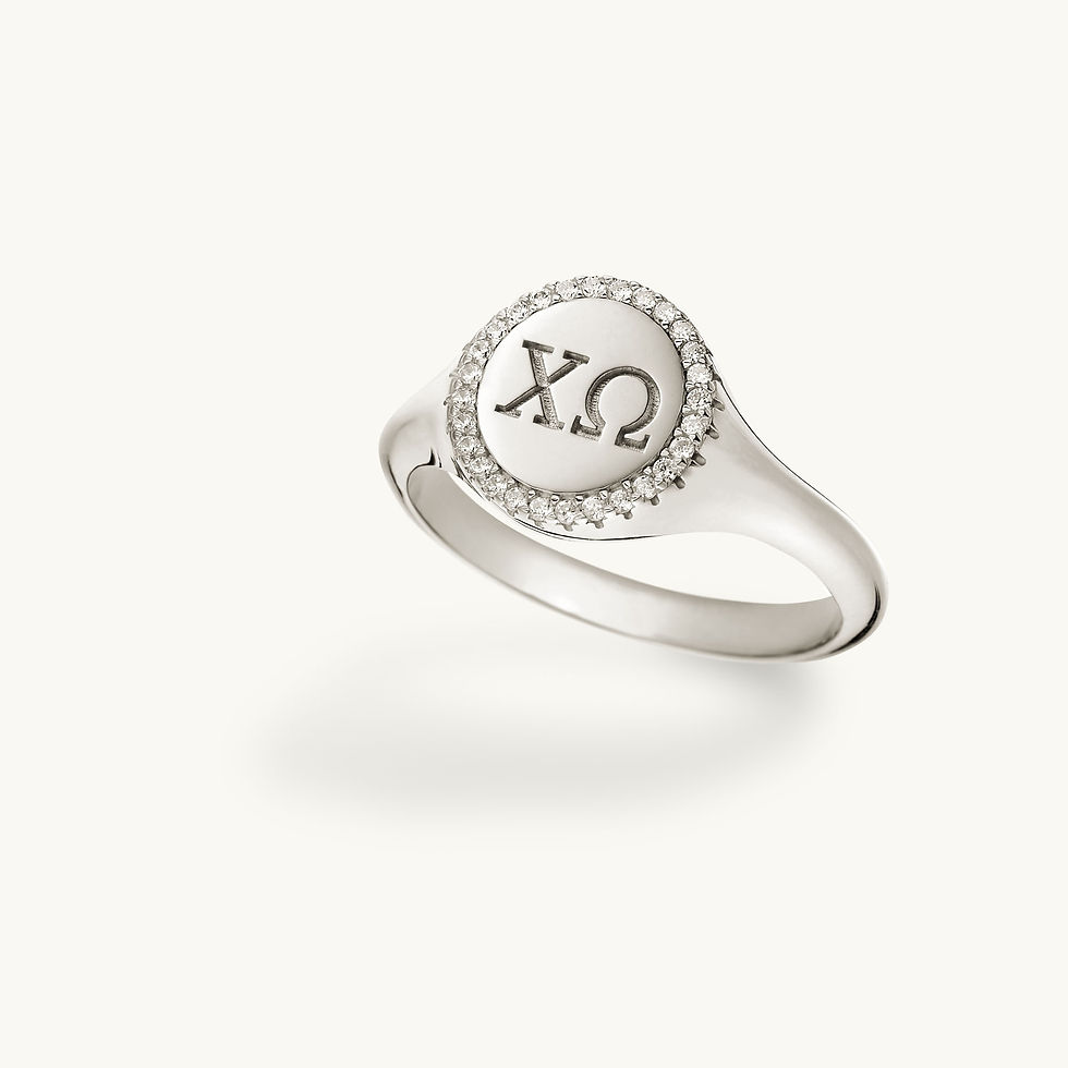 Thumbnail: Chi Omega Pave All Around Ring