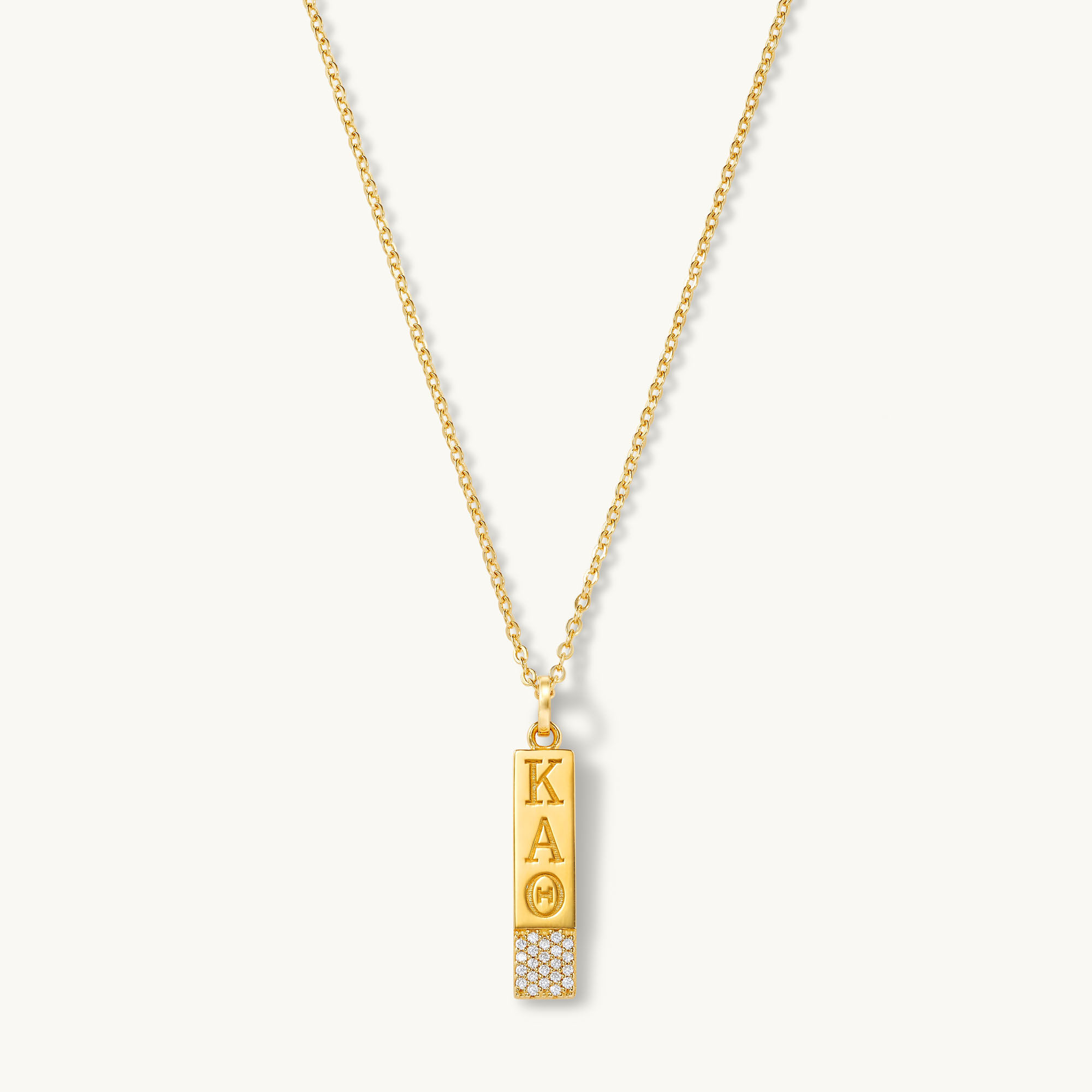 Kappa Alpha Theta Pave Laval-Yay! Necklace