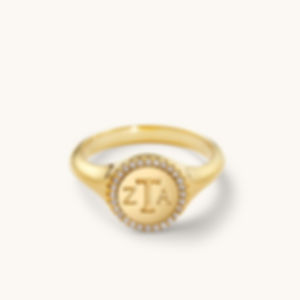 Zeta Tau Alpha Pave All Around Ring