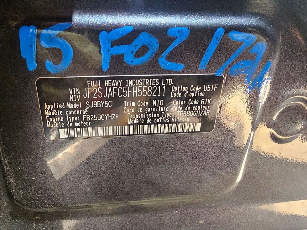 Thumbnail: 2014-2018 Subaru forester 2.5i rear view compass mirror H501SSG001