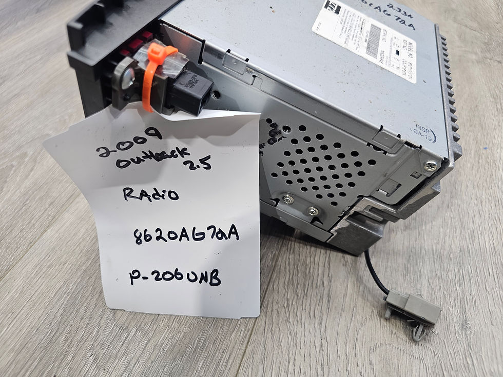 Thumbnail: 2009 Subaru Legacy outback 2.5 radio assembly 86201AG72A