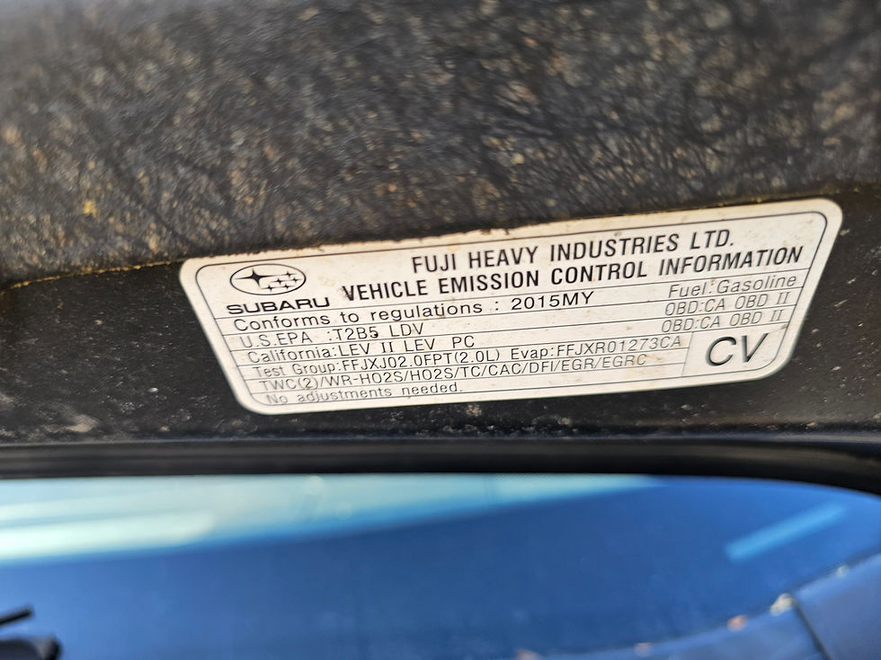 Thumbnail: 2015-2021 Subaru wrx 2.0 M/T Driveshaft 27111FJ031 119k